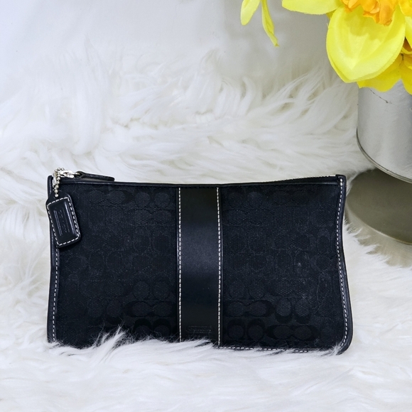 Coach monogram wristlet black - Picture 1 of 11